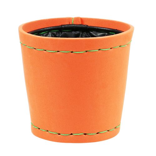 Floristik24 Plantekande orange Ø12cm H11.5cm