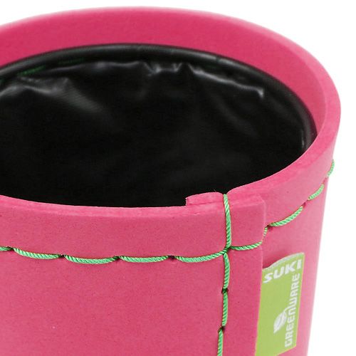 Floristik24 Dekorativ gryde lyserød Ø12cm H11.5cm