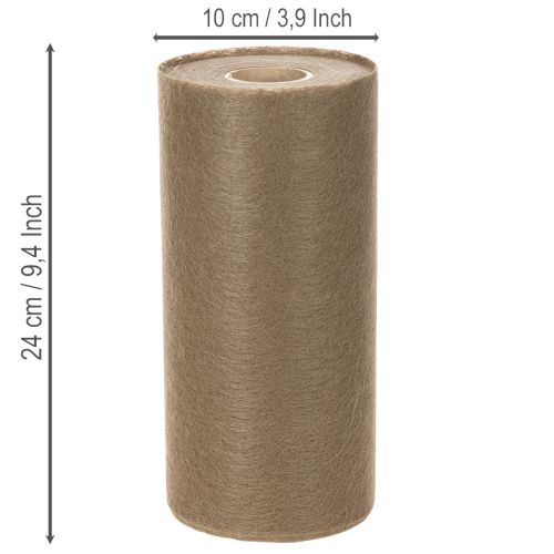 Non-woven borddekorationsrulle 24 cm x 25 m i brun til festlige borde | Floristik24.dk