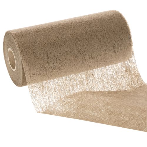 Non-woven borddekorationsrulle 24 cm x 25 m i brun til festlige borde | Floristik24.dk