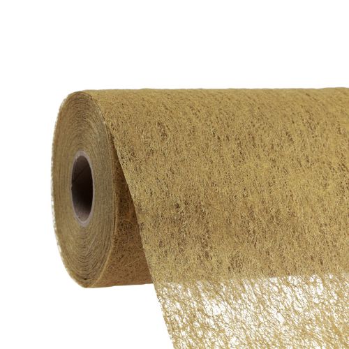 Floristik24 Dekorativ fleece bordløber dekorativ fleece bordløber guld 23cm 25m