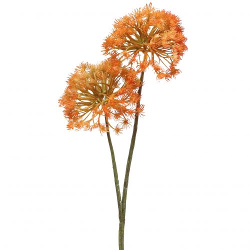 Artikel Deco gren kunstig gren efterårsdekoration 2 blomsterstande orange 82cm