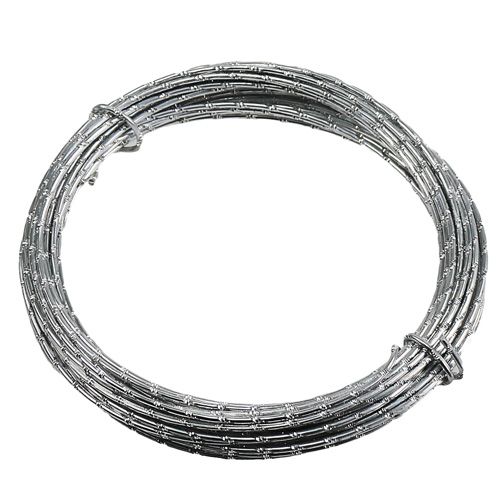 Floristik24 Diamant aluminiumtråd sølv 2mm 10m