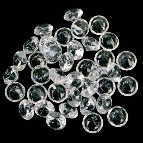 Floristik24 Dekorative sten diamant akryl klar Ø1.8cm 150g spredt dekoration