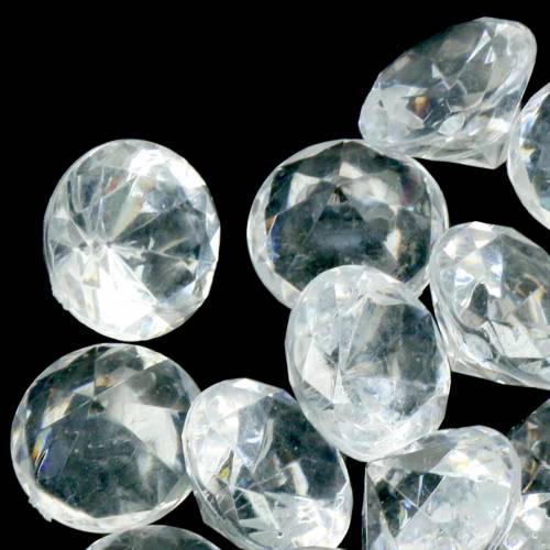 Floristik24 Dekorative sten diamantklar Ø2,8 cm 150 g borddekoration