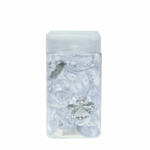 Floristik24 Dekorative sten diamantklar Ø2,8 cm 150 g borddekoration