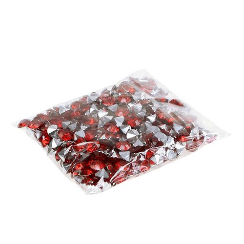 Floristik24 Diamant akryl 8mm rød 50g