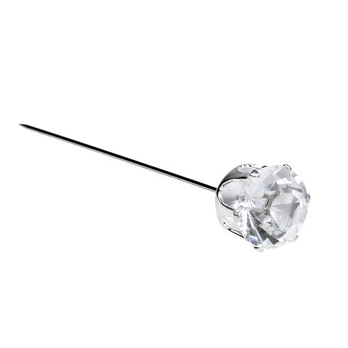 Floristik24 Diamantnål sølv Ø10mm L6cm 36stk
