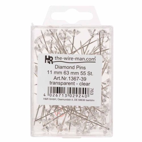 Diamantnåle Ø11mm trans klar