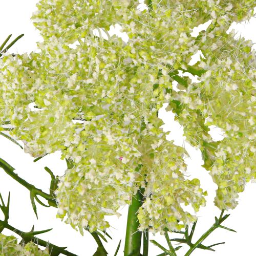 Artikel Dild kunstig plante med lang stængel engblomst grøn hvid 87cm