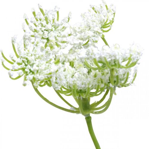 Dildblomstring, kunstig plante, kunstige urter grøn, hvid L80cm
