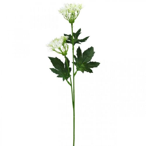 Artikel Dildblomstrende, kunstige urter, dekorativ plantegrøn, hvid 49cm 9stk