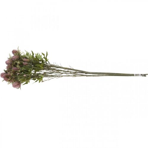 Artikel Tidsel Kunstig stilk Blomst Pink 10 blomsterhoveder 68cm 3stk