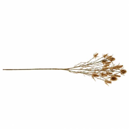 Artikel Kunstig tidsel gren Golden L71.5cm