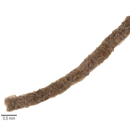 Artikel Brun uldsnor, 55m dekorativ snor til blomster og kunsthåndværk