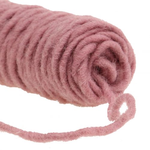 Artikel Vægtråd filtsnor gammel pink 55m