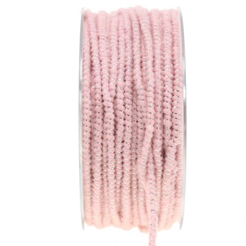 Artikel Vægetråd Glamour pink/sølv med tråd 33m