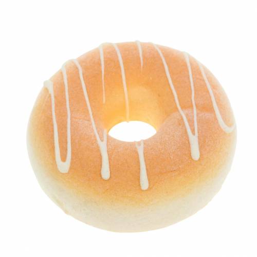 Floristik24 Deco donut creme kunstig Ø8cm