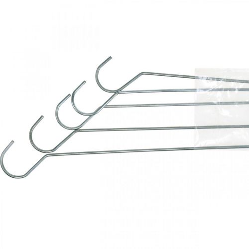 Artikel Metalkrog, dobbeltkrog sølv S L20cm 5 stk