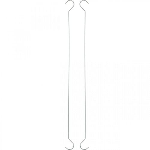 Artikel Metalkrog, dobbeltkrog sølv XL L40cm 5 stk