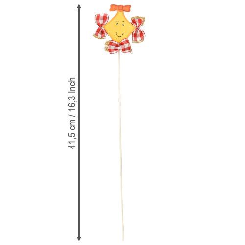 Artikel Drage på stav 9,5cm x 8cm 6stk