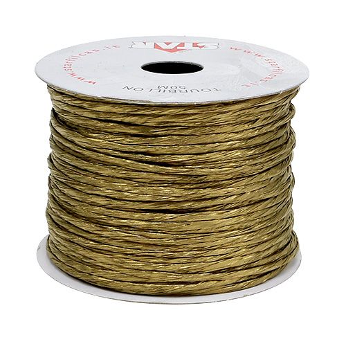 Floristik24 Wire indpakket omkring 50 m guld