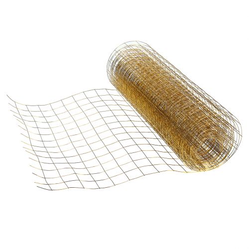 Floristik24 Trådnet guld dekorativ tråd 35cm 5m