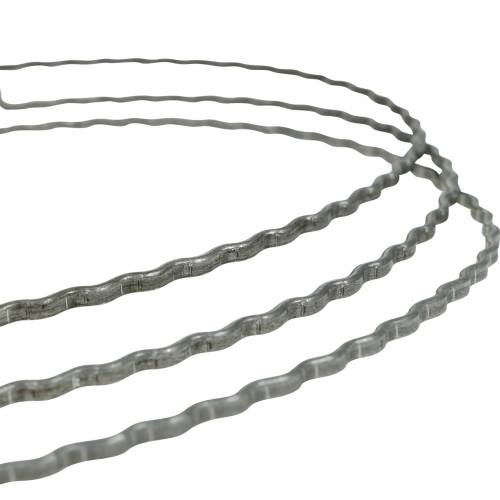 Artikel Wire heart 30cm wave ring til væg krans krans ring hjerte 10stk