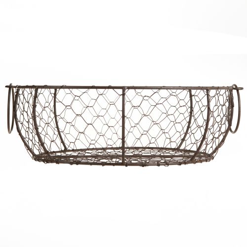 Artikel Trådkurvskål med håndtag Brun Ø35/30/25 cm Sæt med 3 stk