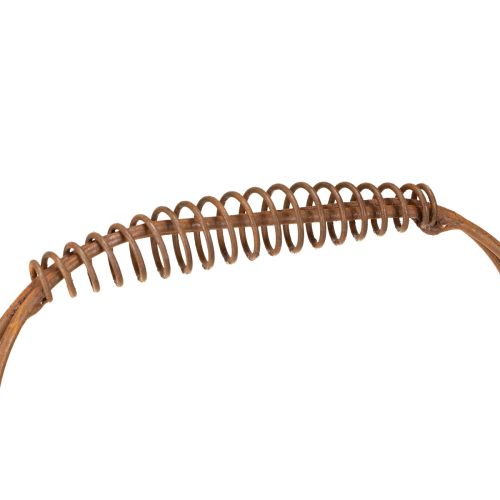 Artikel Oval trådkurv med hank, havedekoration, rustfinish, 30/25 cm, sæt med 2 stk.