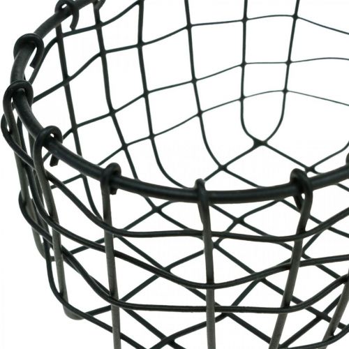 Floristik24 Dekorativ kurv, minikurv, trådkurv oval L12,5cm H6,5cm 2stk.