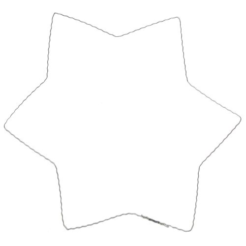 Artikel Trådstjerne bølgering trådstjerner til kranse 30cm 10 stk