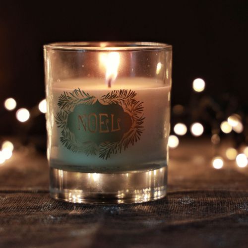 Artikel Duftlys julelys glas klart julelys 7,5cm