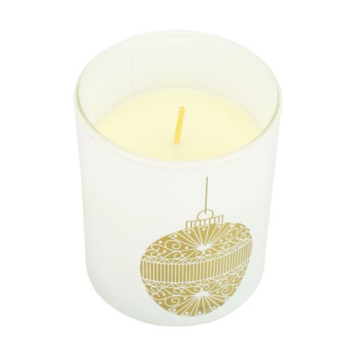 Artikel Duftlys julelys glas hvid julelys 7,5cm