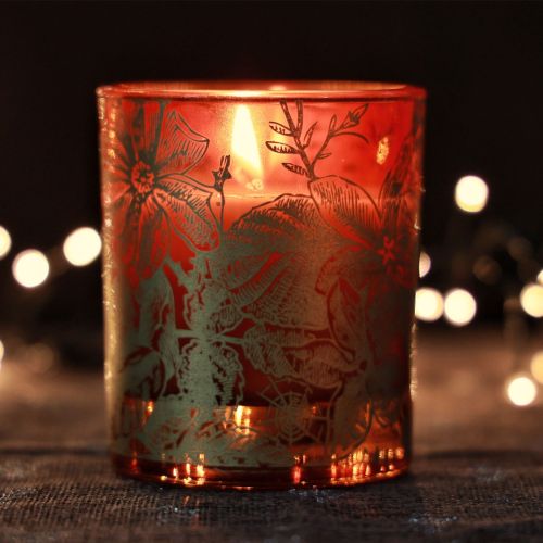Artikel Duftlys julerødt lys glas julelys Ø7,5cm