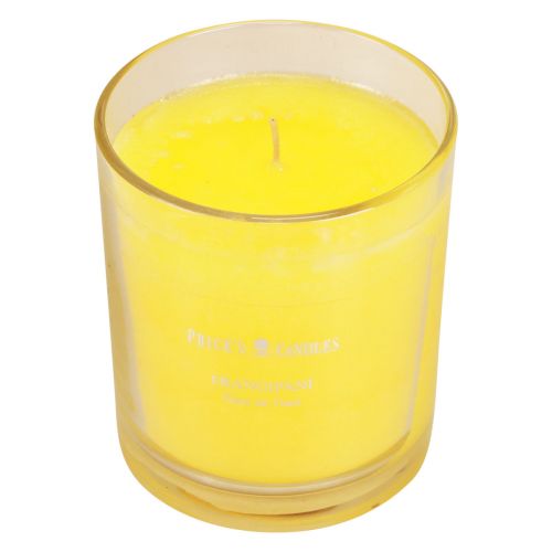 Artikel Duftlys i glas sommerduft Frangipani Gul H8cm