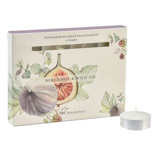 Artikel Duftlys bergamot vild figen fyrfadslys Ø3,5cm 12 stk