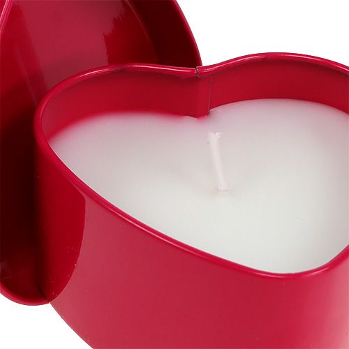 Floristik24 Duftlys hjerteform pink 7cm x 3,5cm 1 stk