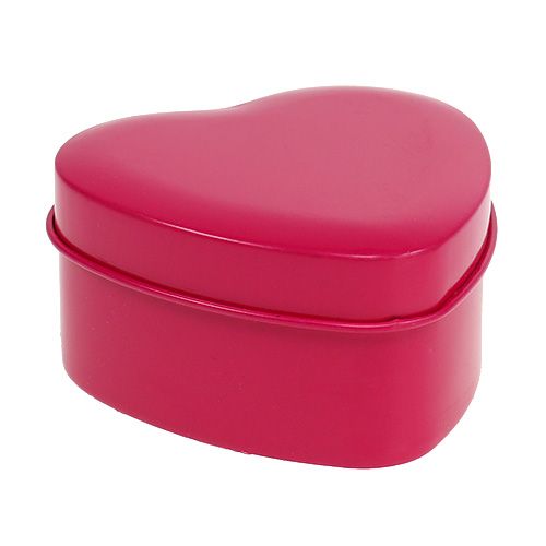 Floristik24 Duftlys hjerteform pink 7cm x 3,5cm 1 stk