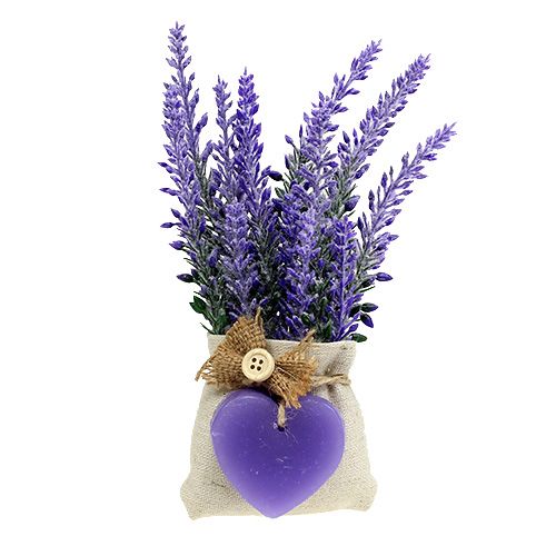 Floristik24 Lavendelspose med hjerte 18cm