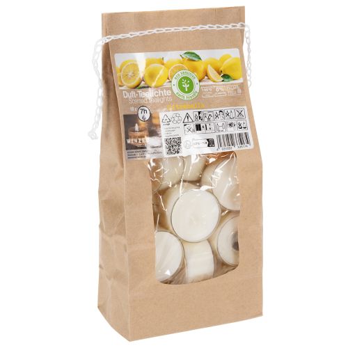 Artikel Citronella-duftende fyrfadslys til romantiske aftener derhjemme eller i haven, 25 mm, 7 timer, 18 stk.