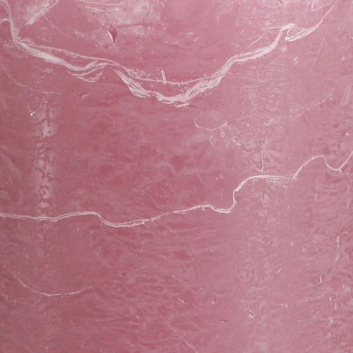 Artikel Ensfarvede søjlelys pink gammelrosa 70x100mm 4 stk