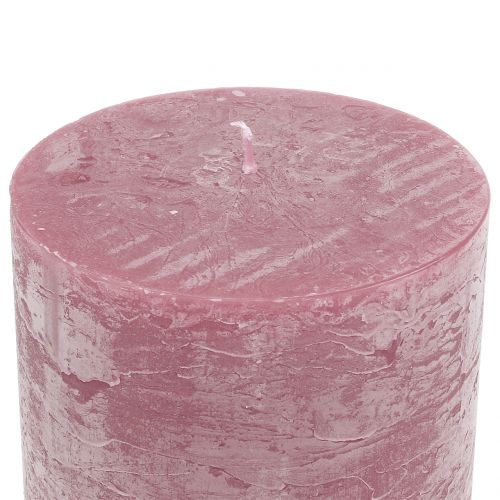 Artikel Ensfarvede lys gammelrosa 60x100mm 4 stk