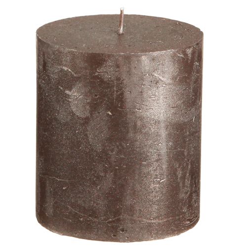Artikel Ensfarvede lys brun kobber metallic 70×80mm 4 stk