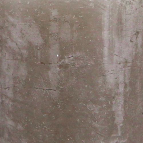 Floristik24 Ensfarvede lys brune søjlelys 50×100mm 4 stk