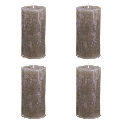 Artikel Ensfarvede lys brune søjlelys 50×100mm 4 stk