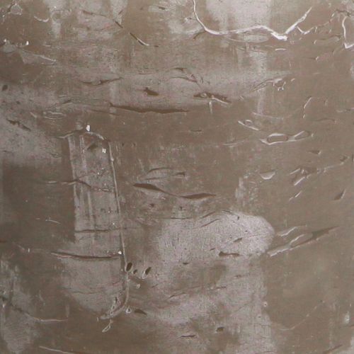 Artikel Ensfarvede stearinlys brune søjlelys 70×80mm 4 stk