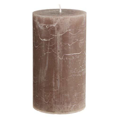 Ensfarvede lys brune søjlelys 85×150mm 2 stk
