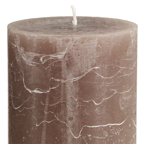 Artikel Ensfarvede lys brune søjlelys 85×150mm 2 stk
