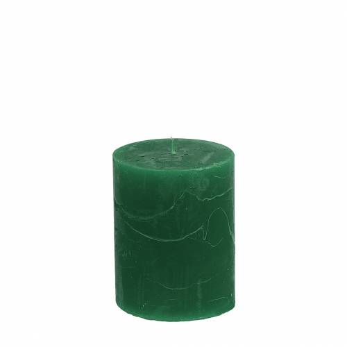 Ensfarvede lys mørkegrønne 70x80mm 4 stk